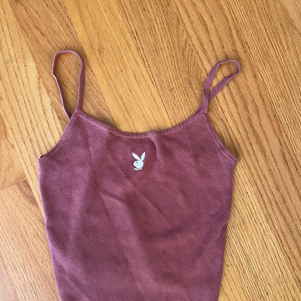 PLAYBOY Purple Sweater Tank Top